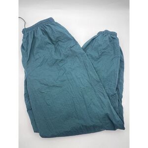 Vintage Nike Windbreaker Track Pants Men's XL‎ Pine Green Ankle Zip Lined